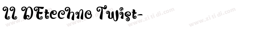 LL DEtechno Twist字体转换 LL DEtechno Twist字体转换